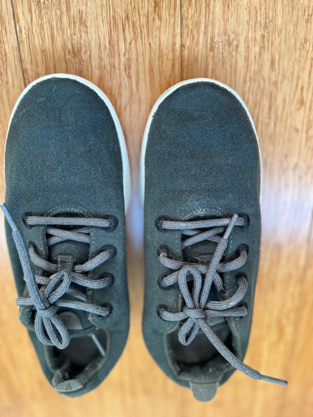 Allbirds Wool Runners Mid Dark Green Lace Up Sneakers Lightweight Womens Sz 9